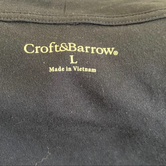 Croft & Barrow Size Large Navy Blue Cardigan - Picture 5 of 7